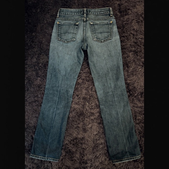 ARDEN B STRAIGHT LEG MID RISE BLUE JEANS 4 - Picture 3 of 3